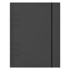 Recoz A5 PP硬裝訂封面6孔, 1個, 黑色