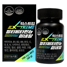 EXTREME 綜合維生素礦物質錠 700mg, 60顆, 1罐