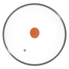 제니얼 쿠치나 강화유리 뚜껑 피치오렌지, 30cm, 1개