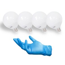 DAYON LED 球 G95 短燈泡 12W 4p + 丁腈手套套裝, 1組, 日光色