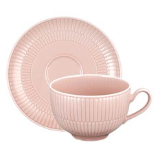 셀트만바이덴 아미나 밀크커피 컵 0.35L + 소서 세트, 로즈, 1세트