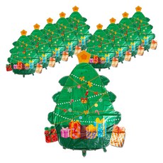 minhwashop 聖誕節立式氣球裝飾樹 I240039B, 10個, 混合色