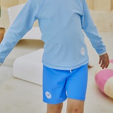 Le Motif 男童微笑藍色泳褲