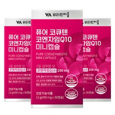 비타민마을 퓨어 코큐텐 코엔자임Q10 미니캡슐, 30정, 3개