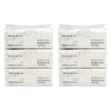 HueHome 三層廚巾, 100張, 6包