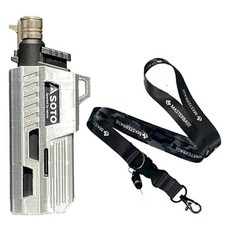 마스터베이스 슬라이드 가스토치 ST-487 전용 마그네틱 케이스 + 랜야드 세트, ChromeSilver + 카모그레이, 1세트