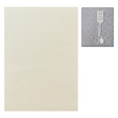 bebenuvo 可拆式外罩保暖電熱毯 象牙白 一般 60支棉 + 專用洗衣網組合, 家庭用(200 x 150 cm)