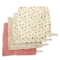 Modern House ON L 厚實4層紗布家務抹布 聖誕4件組, 1套