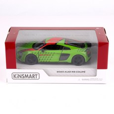 KiNSMAR 奧迪 R8轎跑車 塗裝版 KT5422F, 綠色, 1個