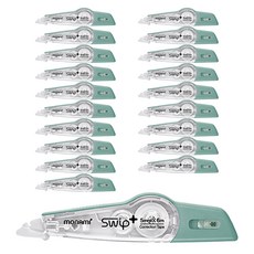 monAmi 可替換式修正帶 SWIP+, 20個, 薄荷