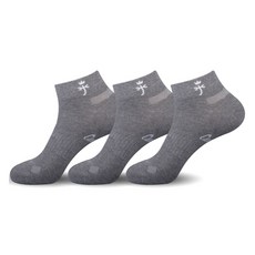 까스텔바작 논쿠션 단목 양말 CSM-14, 그레이, 3개