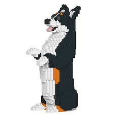 JEKCA 站立威爾斯柯基犬積木 S, 黑色