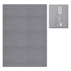 bebenuvo 可分離式外罩溫熱電熱毯 灰色小熊 防水 + 專用洗衣袋組合, 家庭尺寸(200 x 150 cm)