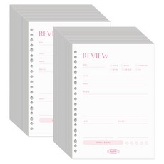 PLEPIC Fresh 彩色筆記本補充內頁 評論, 2個, 30入