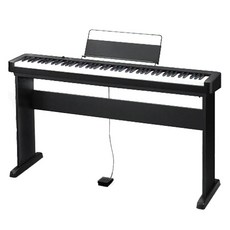 카시오 디지털 피아노 + 페달 + 어댑터 + 보면대 세트, CDP-S110, 블랙, 1세트
