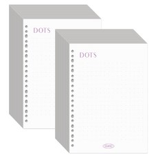 PLEPIC Fresh 彩色活頁補充內頁 圓點, 2個, 30入