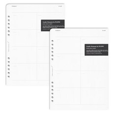 PLEPIC Updown 留言本補充內頁 標準週, 2個, 20入