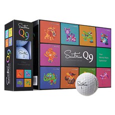 Saintnine 高爾夫球 3層 Q9, 12入, 白色, 1套