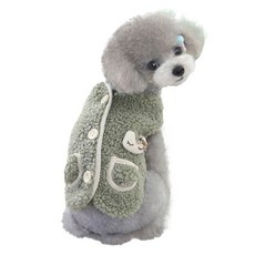 Titi Pet 狗狗刷毛背心, 綠色