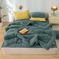 BAZAAR Onbuff 低刺激超細纖維蓋被, 深綠色