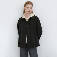 닥스 여성용 포켓장식 자가드 야상 스타일 자켓 DLJA4D809