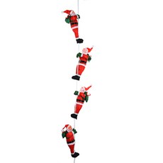 Dorim 爬梯爬繩聖誕老人聖誕裝飾品, 1個, 混色