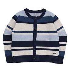 BEEN 兒童條紋針織開襟衫 BY62CK01NV