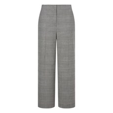 닥스 여성용 잔잔한 투톤체크 울혼방 반밴딩 팬츠 DLPA4D803