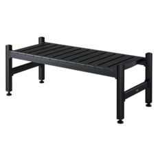 아톤 국내 제조 낮은 화분진열 신발정리 알루미늄 선반, 블랙, 1단