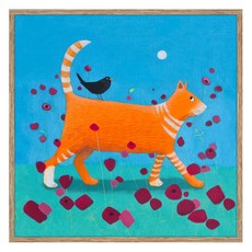 아트마트 동물 일러스트 아이방 포스터 Day Tripper 에일사 블랙, 알루미늄 우드