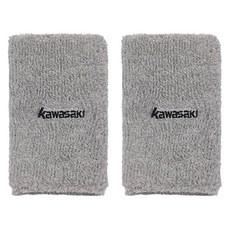 가와사키 배드민턴 손목아대 1단, 그레이, 2개