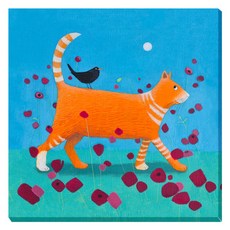 아트마트 동물 일러스트 아이방 포스터 Day Tripper 에일사 블랙, 캔버스액자