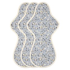 위즐리 면생리대 들꽃블루, 점보나이트, 1개입, 3개