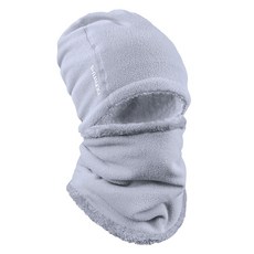 Robroco 素色防寒刷毛高爾夫圍脖 + 帽子組, 1套, 灰色