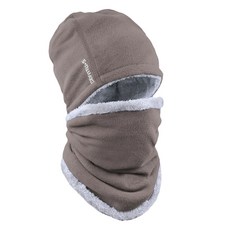 Robroco 素色防寒刷毛高爾夫圍脖 + 帽子組, 1套, 棕色