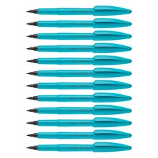 monAmi Plus Pen S 0.4mm, 12個, 天藍色筆桿