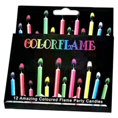 ICores 12 件組彩虹生日蠟燭, 1組, 混色