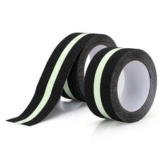 뉴비아 미끄럼방지 테이프 5cm x 5m, 블랙 형광, 2개