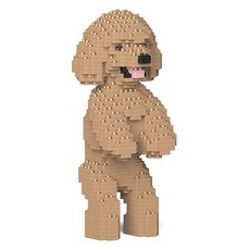 JEKCA 站姿貴賓狗積木 S, 金色, 1個