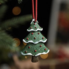 Home Flow樹脂復古聖誕樹裝飾樹掛飾, 1個, 混色