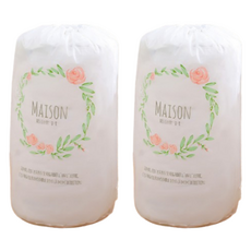 심플라인 초대형 PEVA 이불보관 파우치 화이트, 2개