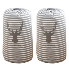 Simple Line 超大 PEVA 毛毯收納袋 灰色, 2個, 1入