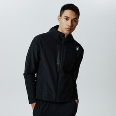 SPYDER 男款 Eurosport 修身拉絨連帽外套 SPIWCNFT221U-BLK