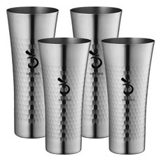 Haroro YAMANO 不鏽鋼錘紋杯 380ml + 460ml 套組, 2套