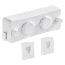 O.Laple 雙線鋼絲善用空間塗層曬衣繩, 白色, 1個