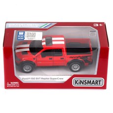 KiNSMAR 福特 F150 猛禽 SuperCrew 印花汽車 KT5365, 紅色