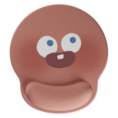 Honey Bubble 可愛表情符號護腕滑鼠墊, 紅色, 1個