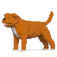 JEKCA 斯塔福郡鬥牛梗 幼犬積木 S, 棕色, 1個