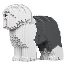 JEKCA 古代英國牧羊犬 狗狗積木 S, 灰色, 1個