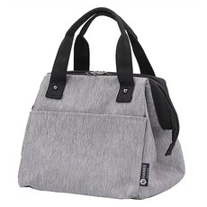 HANEE 保溫午餐袋, 灰色, 1個